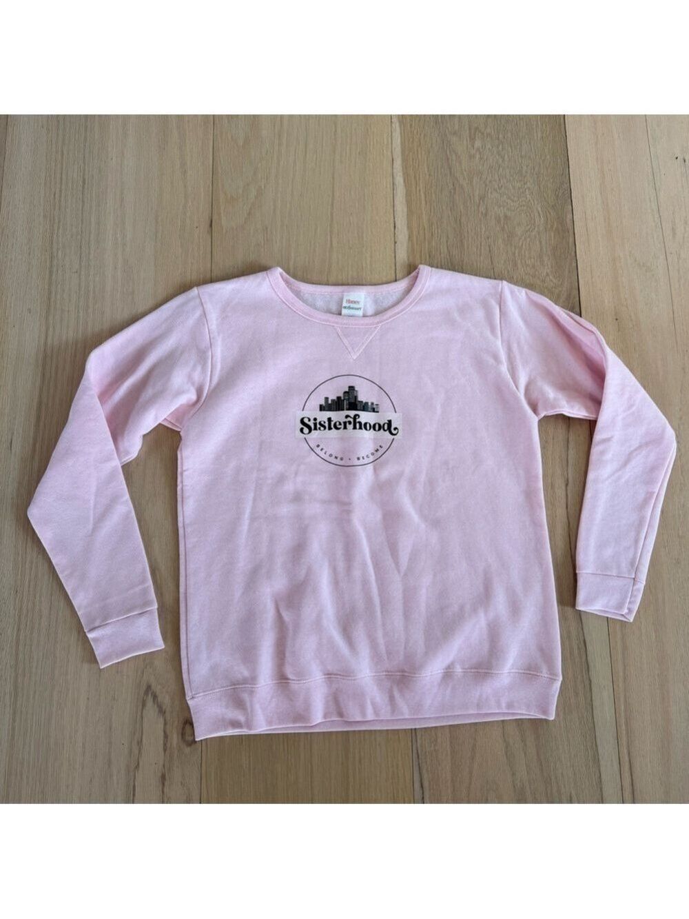 Hanes Sisterhood Pink Sweatshirt Size Small